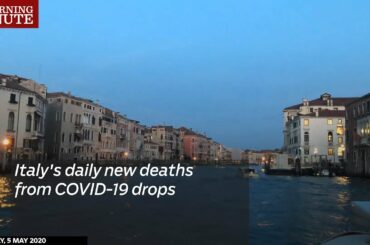 Italy's daily new deaths from COVID-19 drops