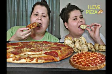 Pizza Mukbang| Garlic Knots| HungOver Or Not 🤔🤔🤔