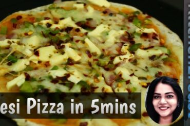 Desi Pizza in 5 mins