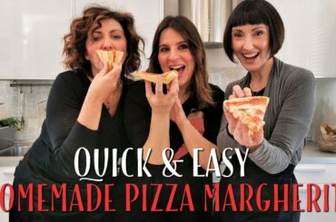 Quick and Easy Homemade Pizza Margherita Recipe - Foodie Sisters in Italy