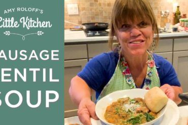 Amy Roloff Cooking Sausage Lentil Soup or Lentil Sausage Soup :)
