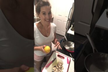 Italian chicken sausage w/ lemon garlic olive oil pasta