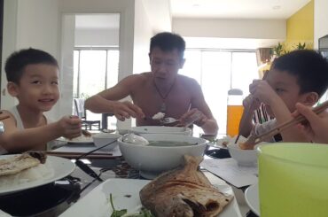 Yeo family having Lunch 7th May 2020
