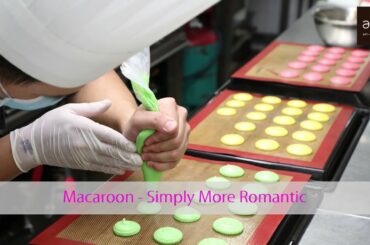 Macaroon making in action - Arte Restaurant Penang