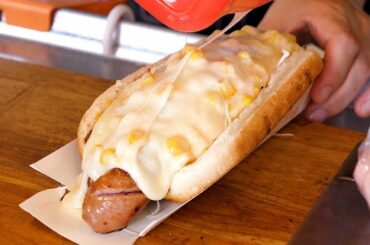 Mozzarella Corn Cheese Hot dog - Korean Street Food