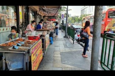 [4K] Thai Street Food for Office Workers in the Morning, Bangkok 2020