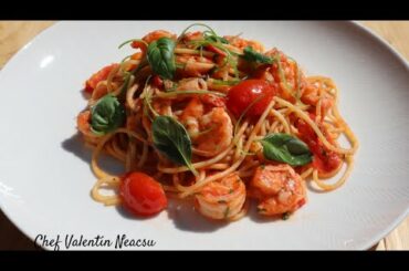 How To Make Tiger Prawn Pasta / Tasty And Easy Recipe