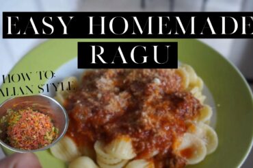 HOMEMADE ITALIAN RAGU | EASY | COOKING WITH MAMMA MARIA