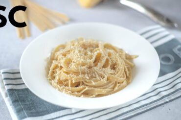 How to make Fettuccine Alfredo (SUPER EASY 3 INGREDIENT Pasta Recipe)