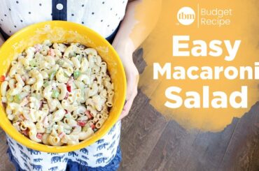 Easy Macaroni Salad | Budget Recipe
