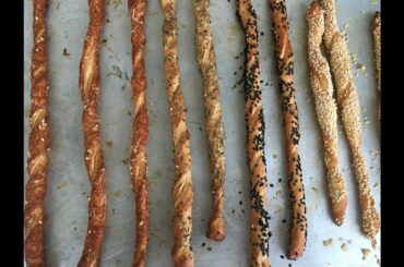 პურის ჩხირები - გრიზინის მომზადება - Breadsticks ( grissini ) - Italian recipe