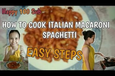 HOW TO COOK ITALIAN MACARONI SPAGHETTI (EASY STEPS)