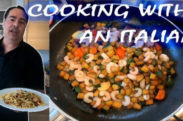 The BEST Prawn Linguine Italian Recipe by Cooking With an Italian