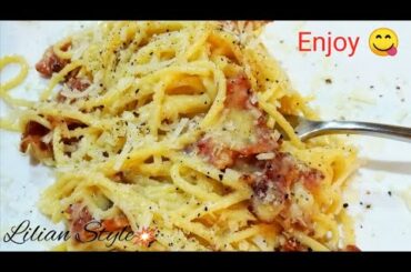 How to make delicious Italian Carbonara #carbonara #mycarbonarastyle