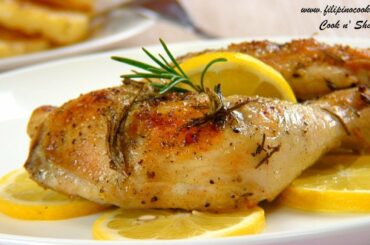 Lemon chicken with rosemary