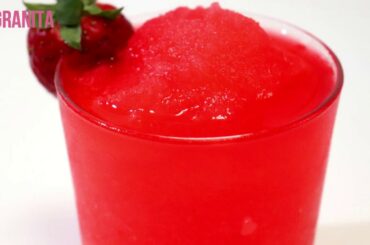 Strawberry Granita Recipe - Frozen Italian Fruit Dessert