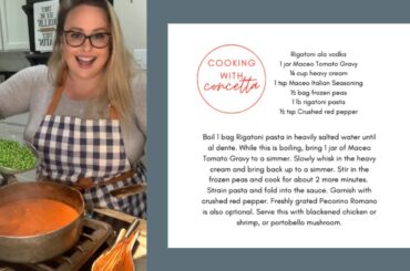 Rigatoni ala Vodka - Cooking with Concetta