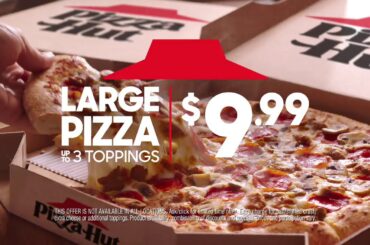 We've Got You Covered with $9.99 LARGE 3-Topping Pizzas
