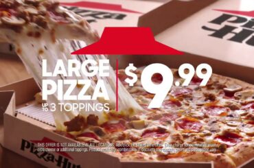 Try Something Different with $9.99 LARGE 3-Topping Pizzas