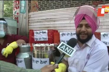 ‘Milk Langar’ Outside Wine Shop In Punjab’s Ludhiana- #COVID19 Lockdown