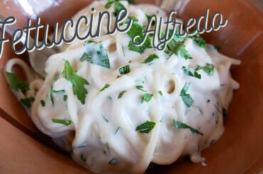 Fettuccine Alfredo made Vegan & Gluten-Free | Cupboard Ingredients great for Quarantine!