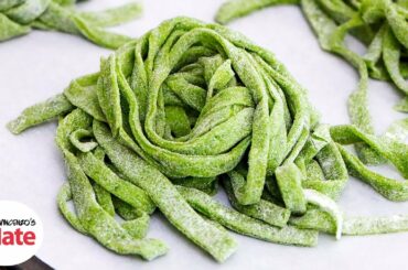 Homemade FRESH SPINACH PASTA DOUGH