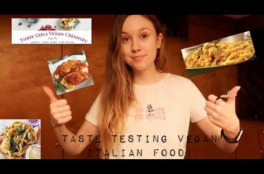 I Got Vegan Italian Food Shipped to Me (Trying Three Girls Vegan Creamery!)
