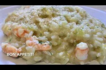 Creamy Lemon Risotto with Prawns 💯🔝 Recipe- Risotto al limón con Gambas #budgetrecipe