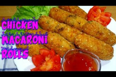Chicken macaroni rolls recipe - Desi style of macaroni rolls in hindi and urdu - by ITALIAN DHABA