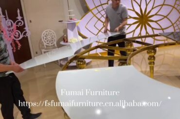 Wedding furniture moon dining table