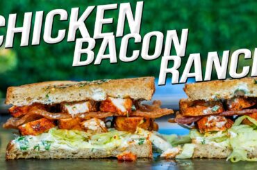 THE BEST SANDWICH I'VE EVER MADE - (SPICY!) CHICKEN BACON RANCH | SAM THE COOKING GUY 4K