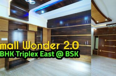 Small Wonder 2 | Banashankari 4BHK Triplex Modern Home For Sale East Facing