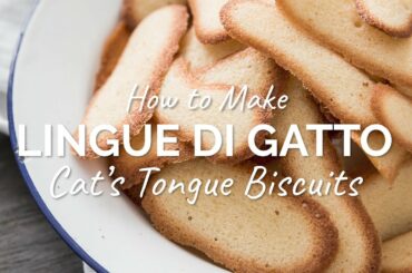 Lingue di Gatto Recipe - Italian Butter Cookies