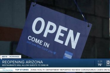 Restaurants beginning to open dining rooms Monday