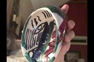 Picasso style sunken bowl