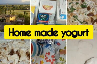 MA KIS SY NARAZ HO// EASY HOME MADE YOGURT RECIPE//Pakistani mom in italy vlog#