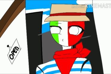 Italy Ordering Pizza (CountryHumans ft. Monaco & Italy)