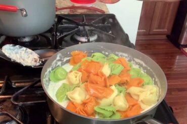 Dinner on the Fly: Shrimp Tortelloni Alfredo