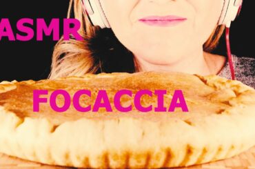 ASMR FOCACCIA FATTA IN CASA +RICETTA(COLLAB WITH ALRIK ASMR) REAL EATING SOUND notalking