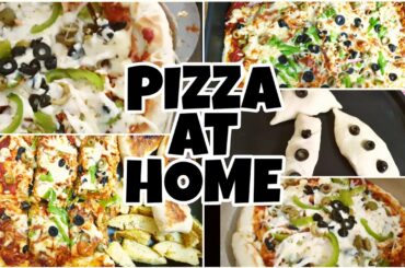PIZZA AT HOME/ HOW TO MAKE SIMPLE PIZZA DOUGH /SPECIAL RAMDHAN RECIPE/EASY RECIPE