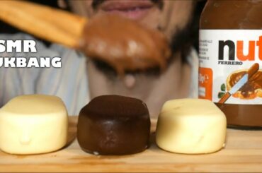 ASMR NUTELLA + MAGNUM ICE CREAM WHITE CHOCOLATE +CLASSIC EATING SOUNDS * MUKBANG ITA ITALIAN DESSERT