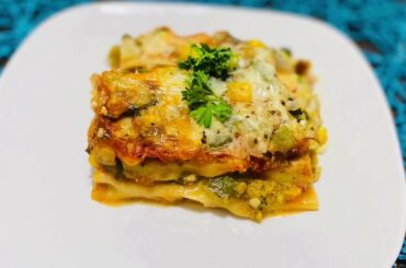 Easy recipe Vegetable Lasagna | italian cuisine | baked dish | Vegetarian