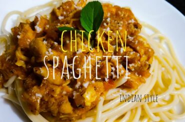 INDIAN STYLE CHICKEN SPAGHETTI  | MiniCookbook |  Lockdown Cooking