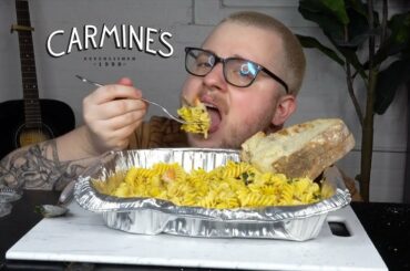 CARMINES NYC Shrimp and Pasta MUKBANG