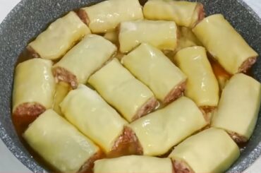 ROTOLINI DI PASTA FRESCA RIPIENI OTTIMO PRANZO NELLA PADELLA  / Cannelloni in padella