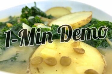 Vegan Zuppa Toscana | Olive Garden Copy | 1 Minute Demonstration #cookWithMe