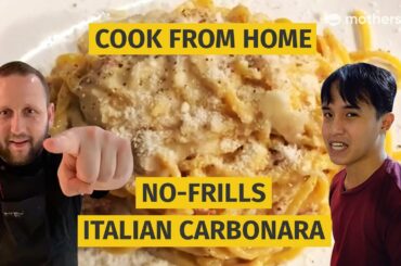 We Tried Making No-Frills Italian Carbonara | Cook From Home
