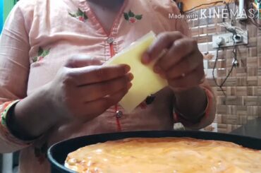 Simple and easy pizza🍕 recipe at 🏠