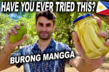 Italian Makes Burong Mangga For The First Time! Pickled Philippine Mangoes