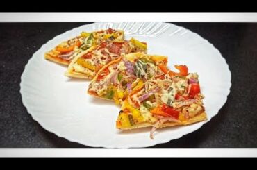 Italian Pizza | Pizza Dough | Thin crust | Pizza Toppings | Recipe in Gujarati.